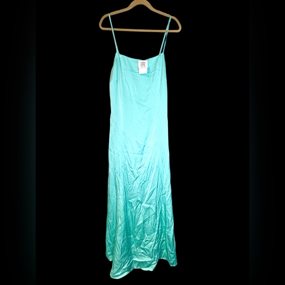 New turquoise maxi dress one one six